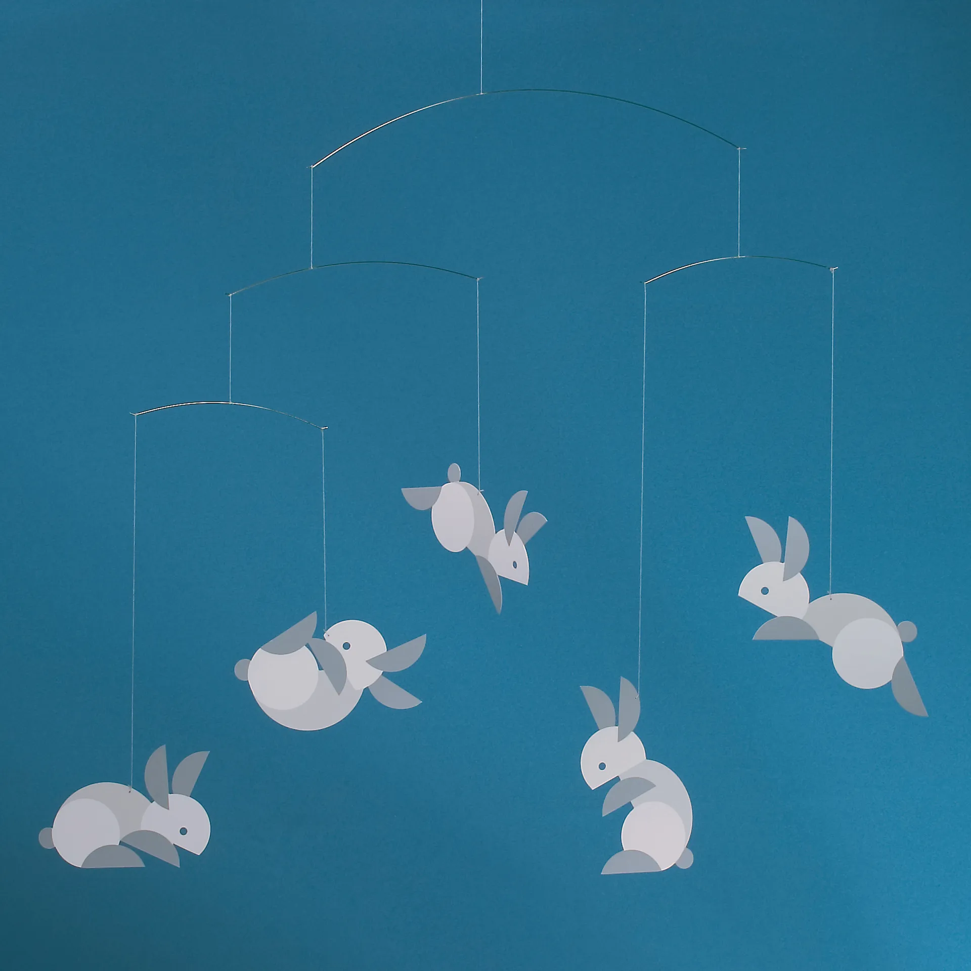 Circular bunnies -mobile, Monivärinen Flensted Mobiles