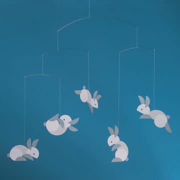 Circular bunnies -mobile - Monivärinen - Flensted Mobiles