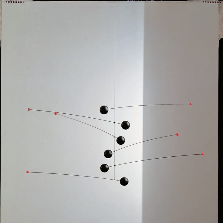 Futura mobile, musta-punainen Flensted Mobiles