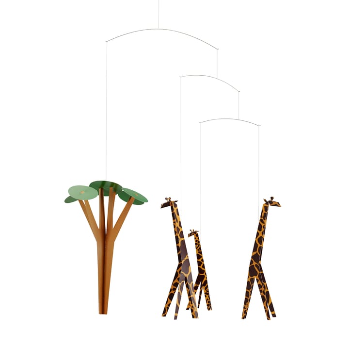 Giraffes on the Savannah -mobile - Monivärinen - Flensted Mobiles