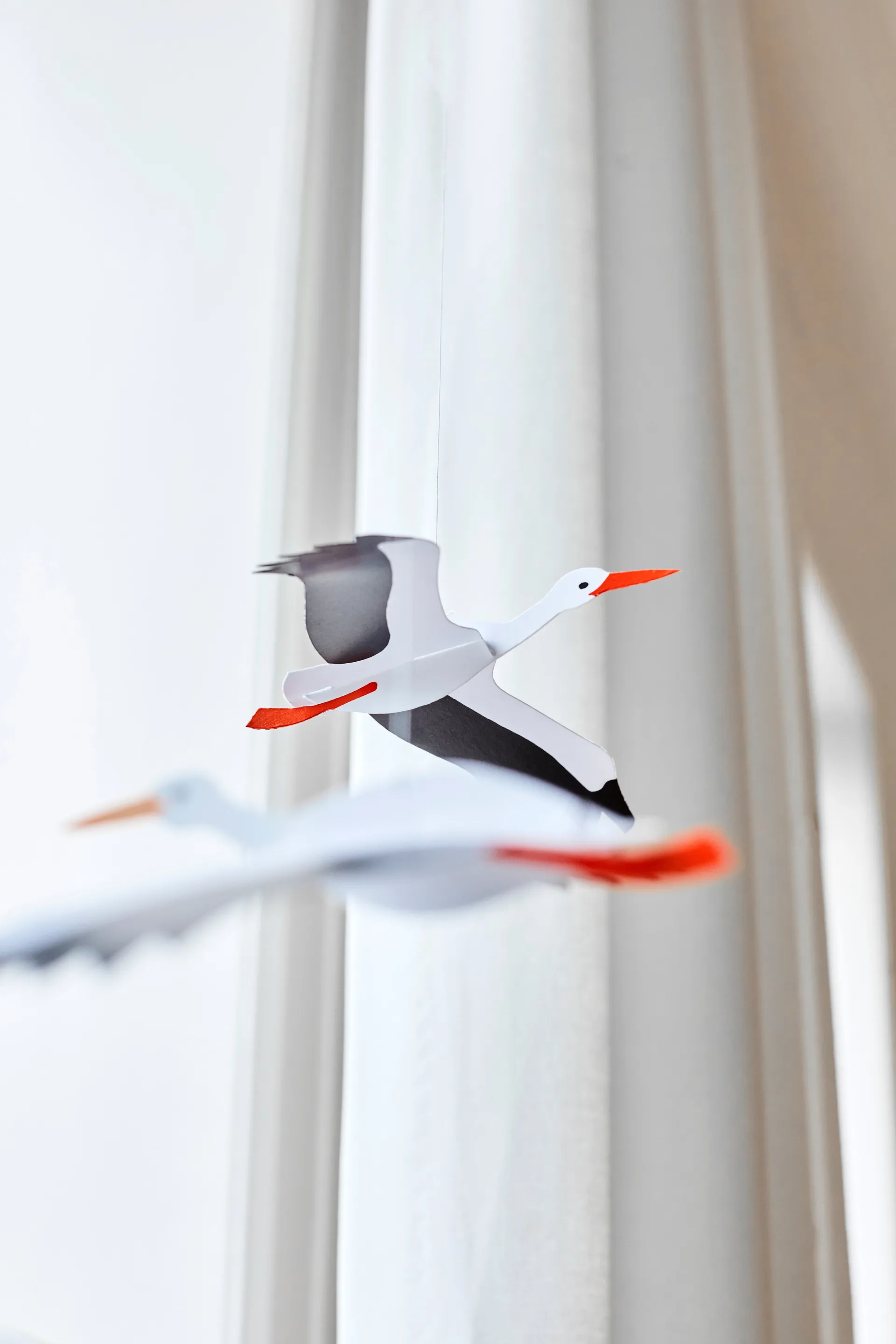 Lucky storks -mobile, monivärinen Flensted Mobiles