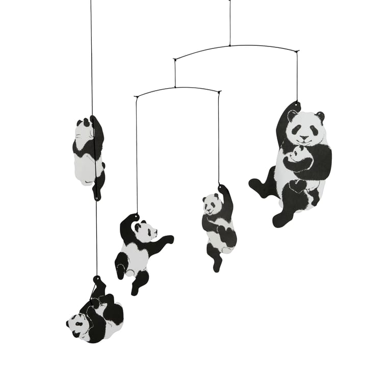 Panda-mobile - musta-valkoinen - Flensted Mobiles
