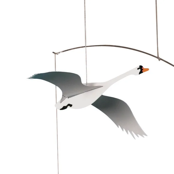 Scandinavian swans -mobile, monivärinen Flensted Mobiles