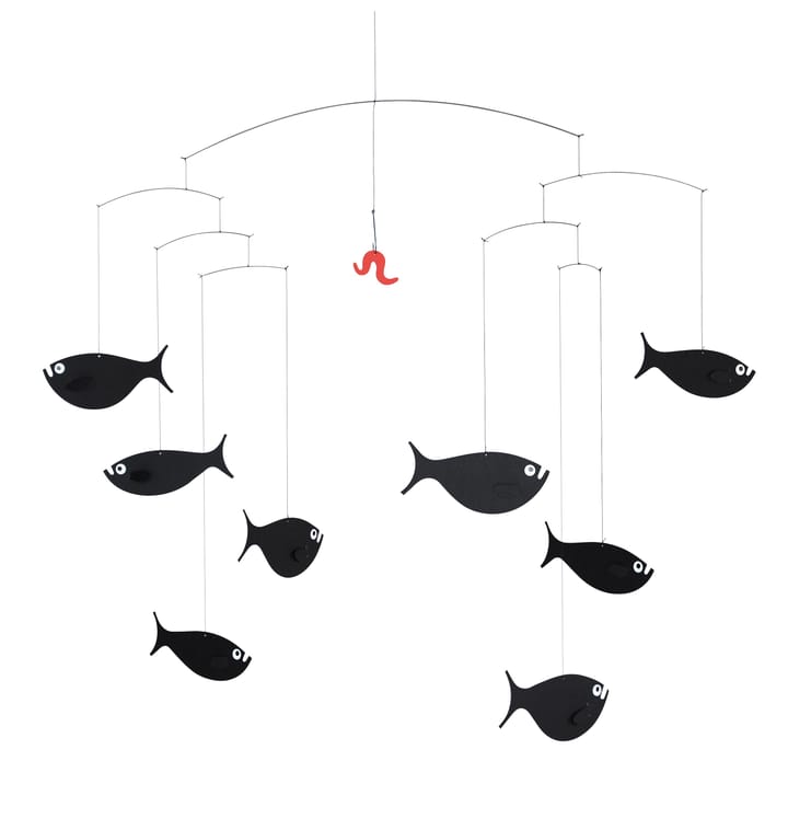 Shoal of fish -mobile - musta - Flensted Mobiles