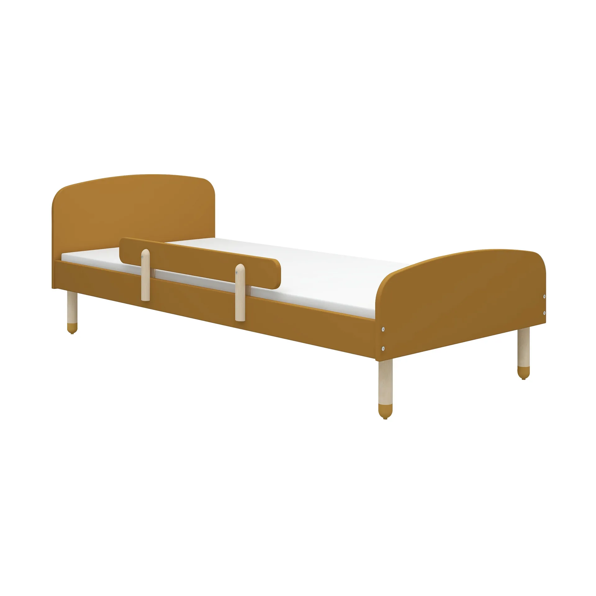 Dots sänky kaiteella 96x204 cm, Keltainen FLEXA