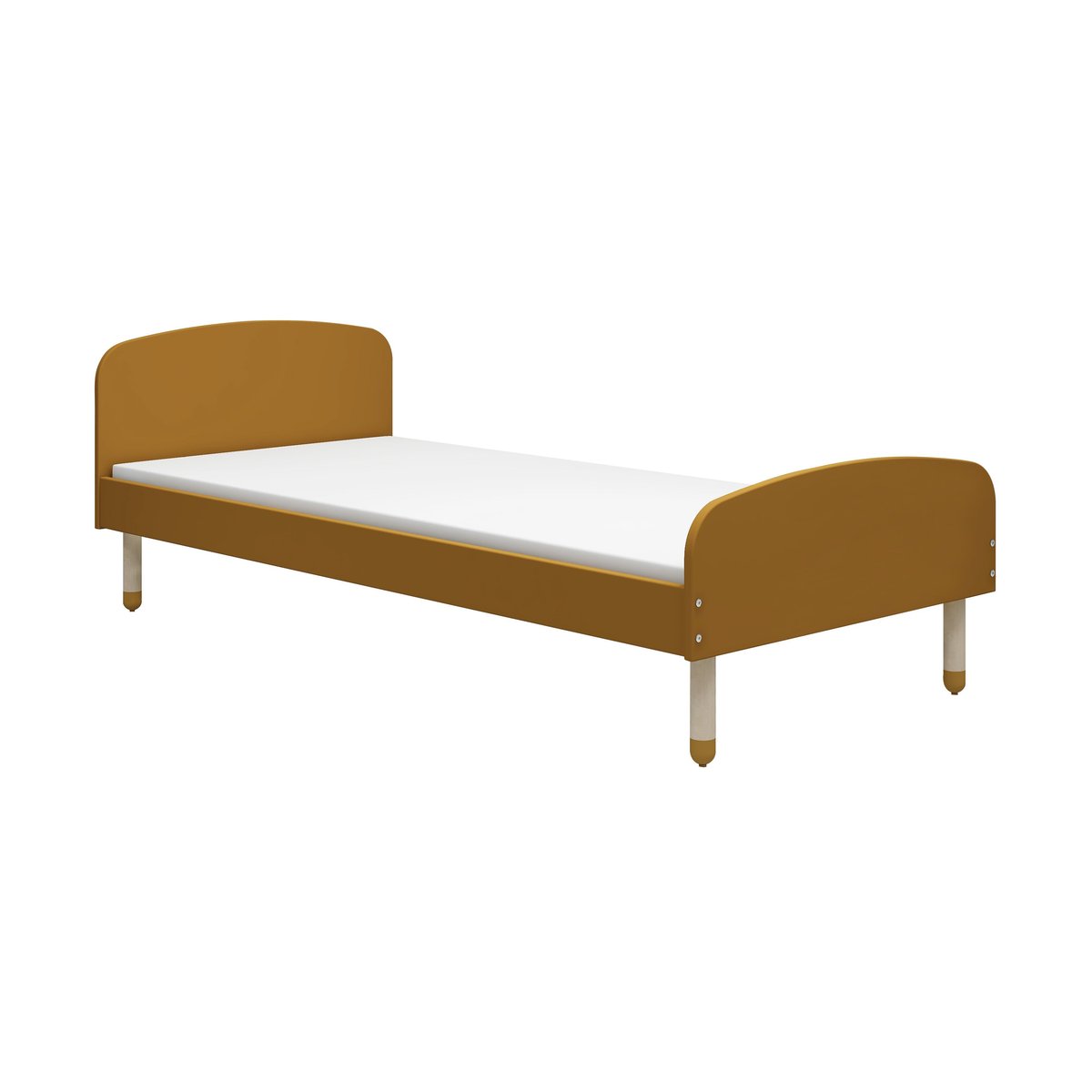 FLEXA Dots yhden hengen sänky 96x204 cm Keltainen | Skandinaavinen Sisustus | Päivävuoteet | Keltainen