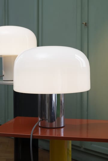 Bellhop Glass T pöytälamppu - Bright aluminum - Flos