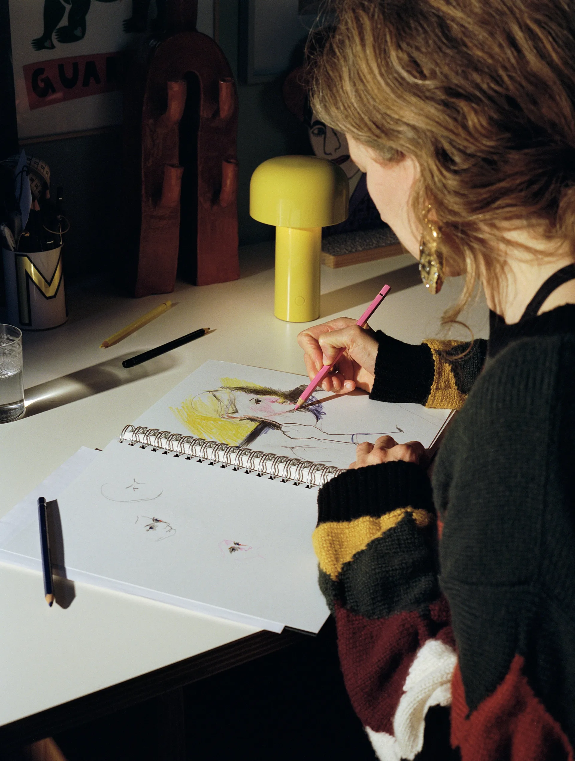 Bellhop kannettava pöytävalaisin, Yellow yellow, IP54 (sisä-/ulkokäyttö) Flos