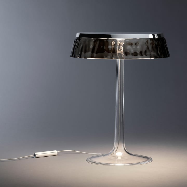 Bon Jour T pöytälamppu, Chrome-kirkas varjostin Flos