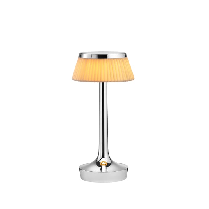 Bon Jour Unplugged pöytälamppu - Chrome-fabric - Flos