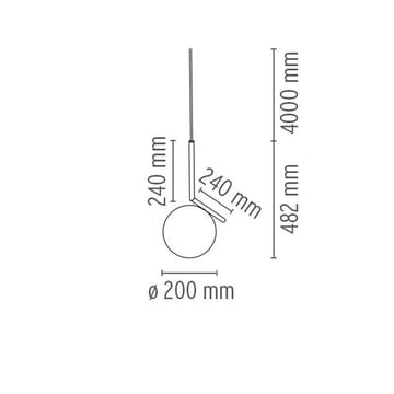 IC lights S1 kattovalaisin - Musta opali - Flos