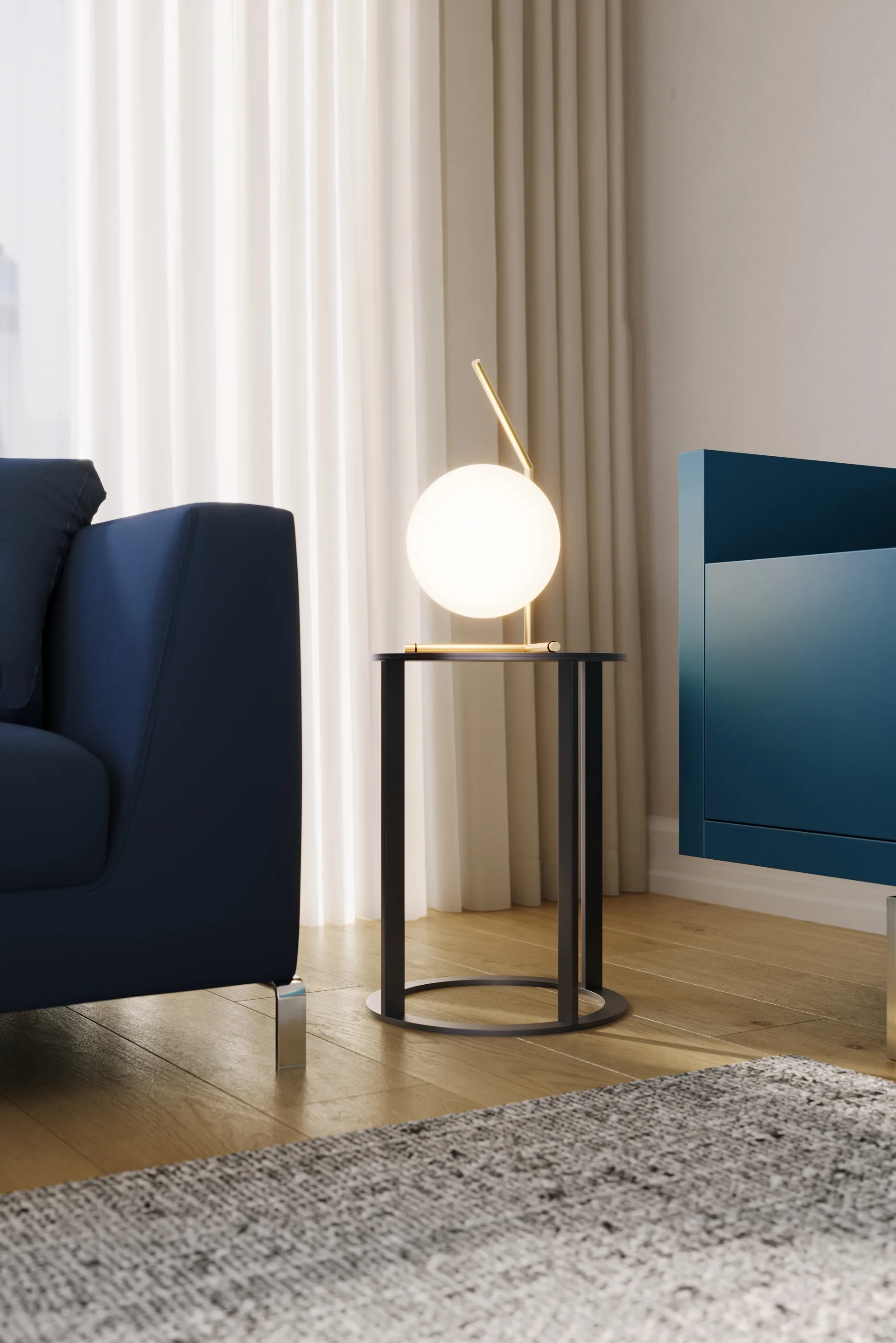 IC T1 Low pöytälamppu 38 cm, Gold Flos