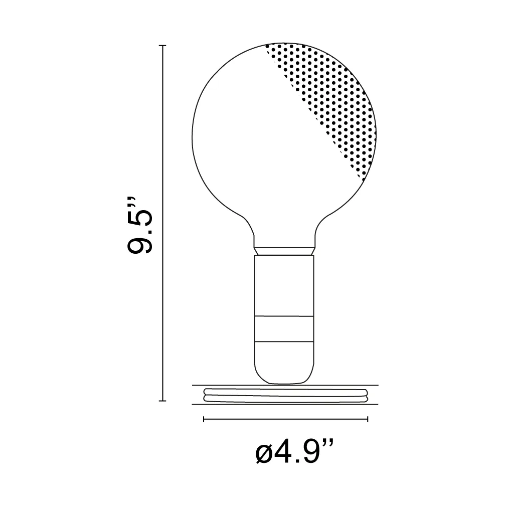 Lampadina pöytälamppu, Oranssi Flos