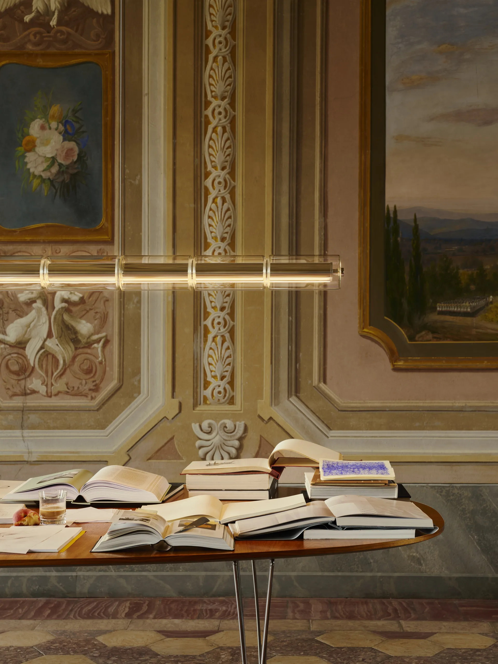 Luce Cilindrica S3 kattovalaisin 248,8 cm, Glass Flos