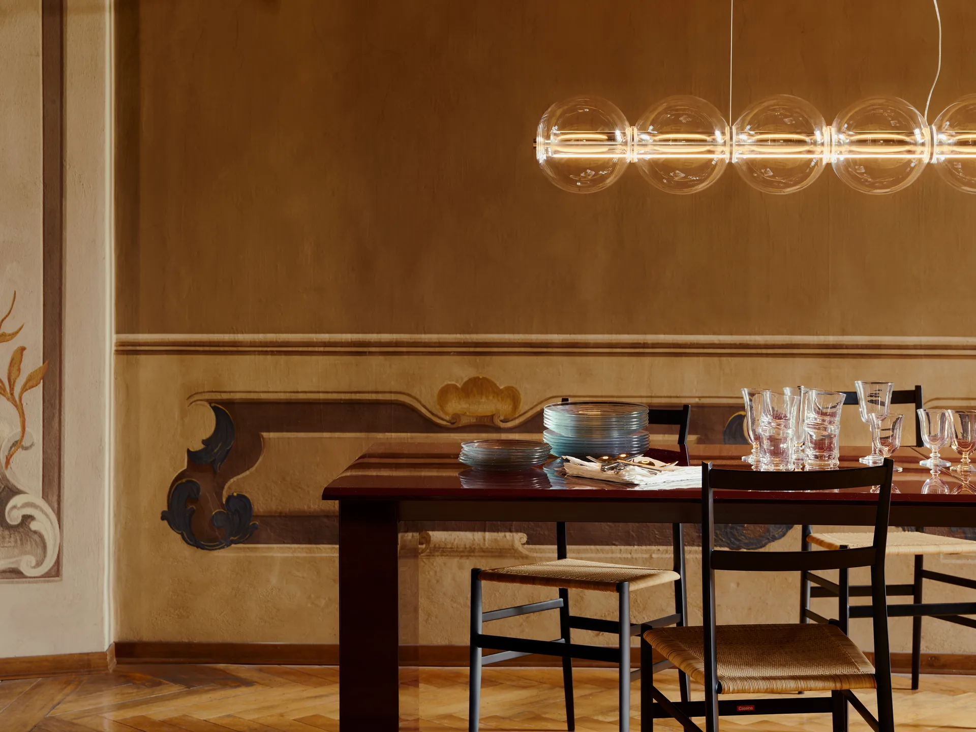 Luce Sferica S1 kattovalaisin 165,6 cm, Glass Flos