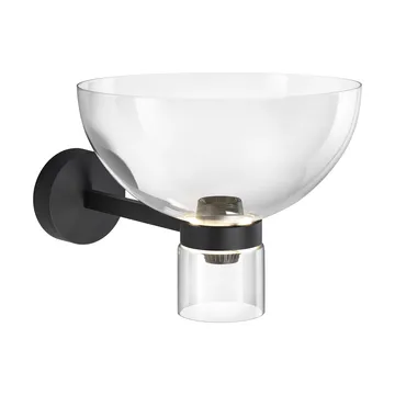 Nocturne Bowl seinälamppu – musta - Flos