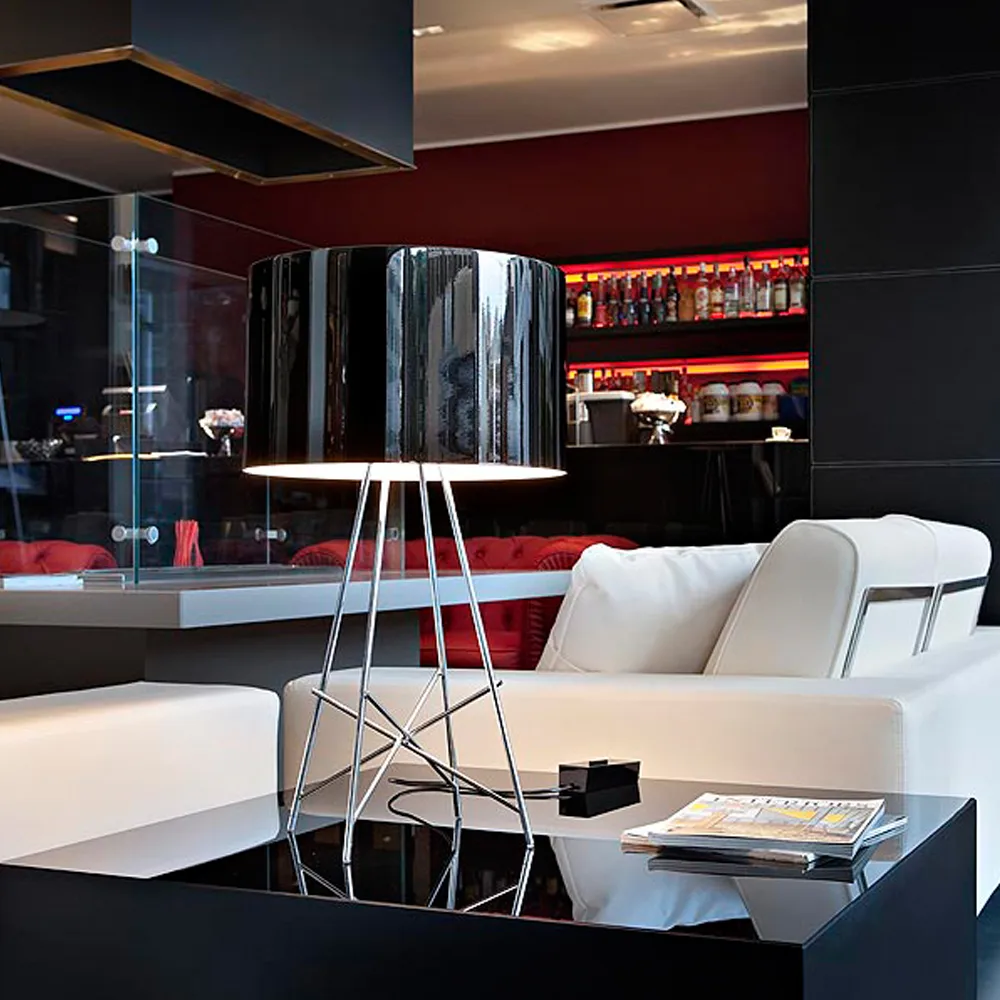 Ray T pöytälamppu, Lasi kirkas Flos