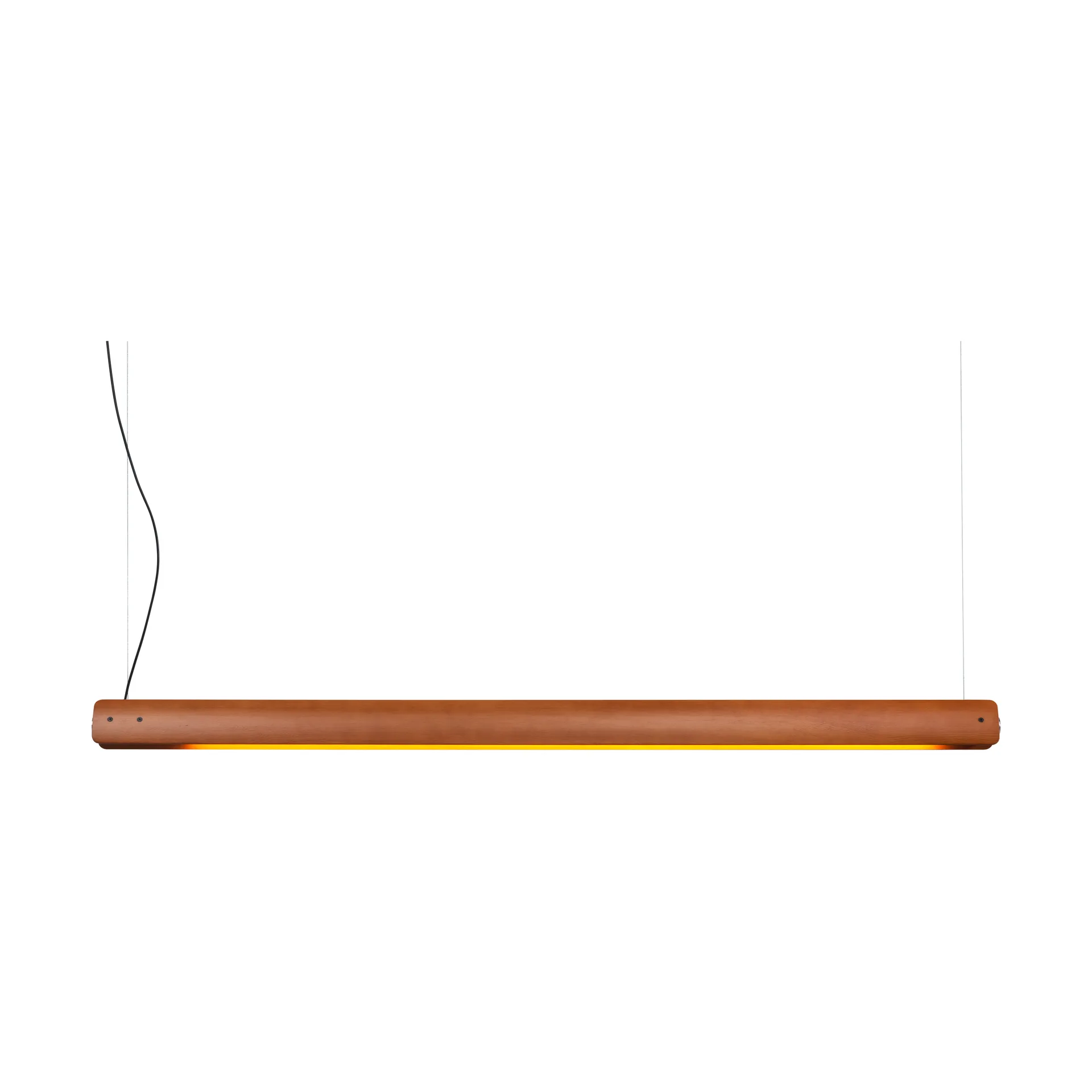 Seki-han kattovalaisin 212,5 cm, Heat treatened ash-black metal Flos