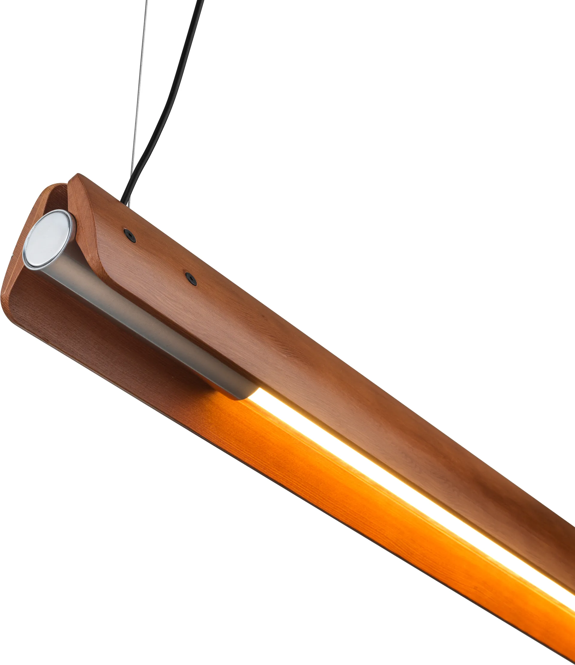 Seki-han kattovalaisin 212,5 cm, Heat treatened ash-black metal Flos