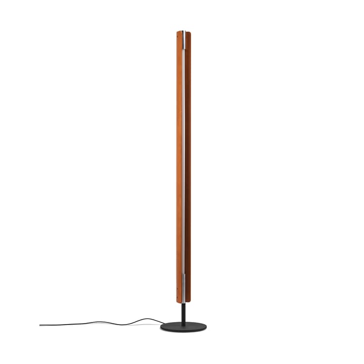 Seki-han lattiavalaisin 226 cm, Heat treatened ash-black metal Flos