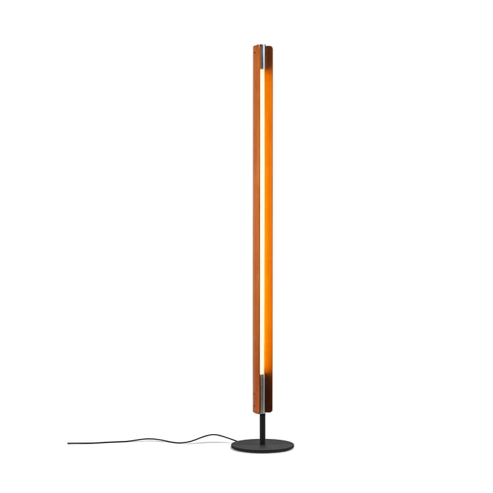 Seki-han lattiavalaisin 226 cm, Heat treatened ash-black metal Flos