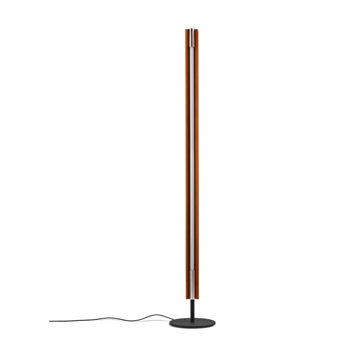 Seki-han lattiavalaisin 226 cm, Heat treatened ash-black metal Flos