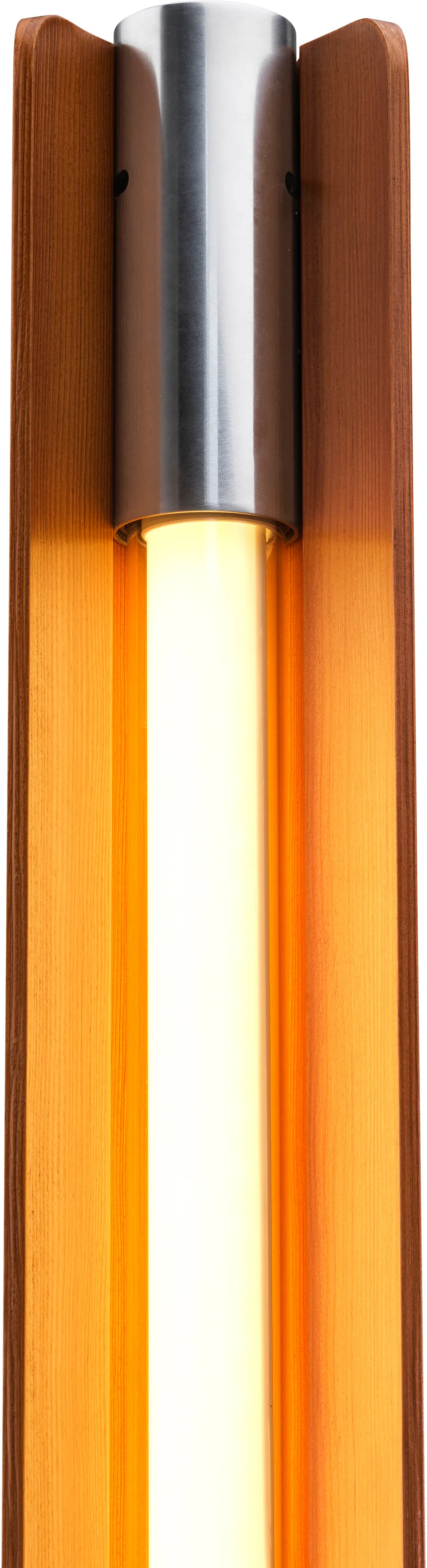 Seki-han lattiavalaisin 226 cm, Heat treatened ash-black metal Flos