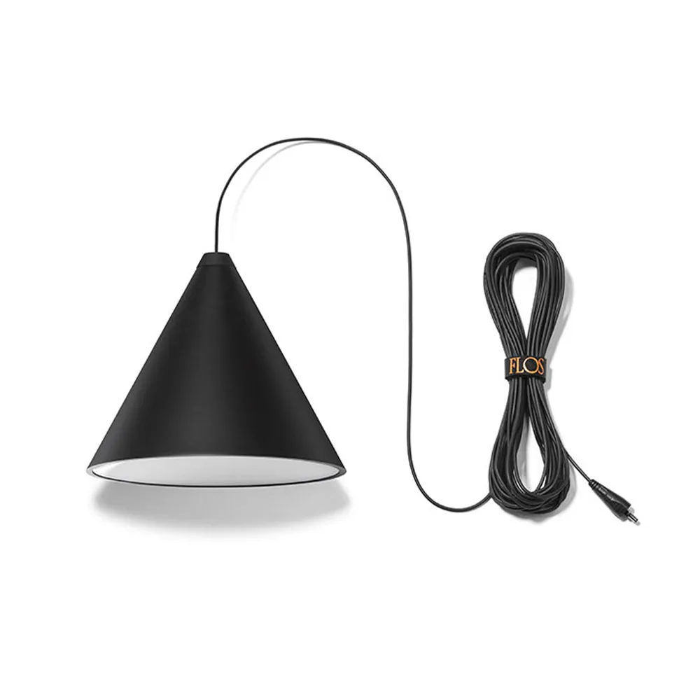 String Light Cone kattovalaisin, Musta, 12 m johto Flos