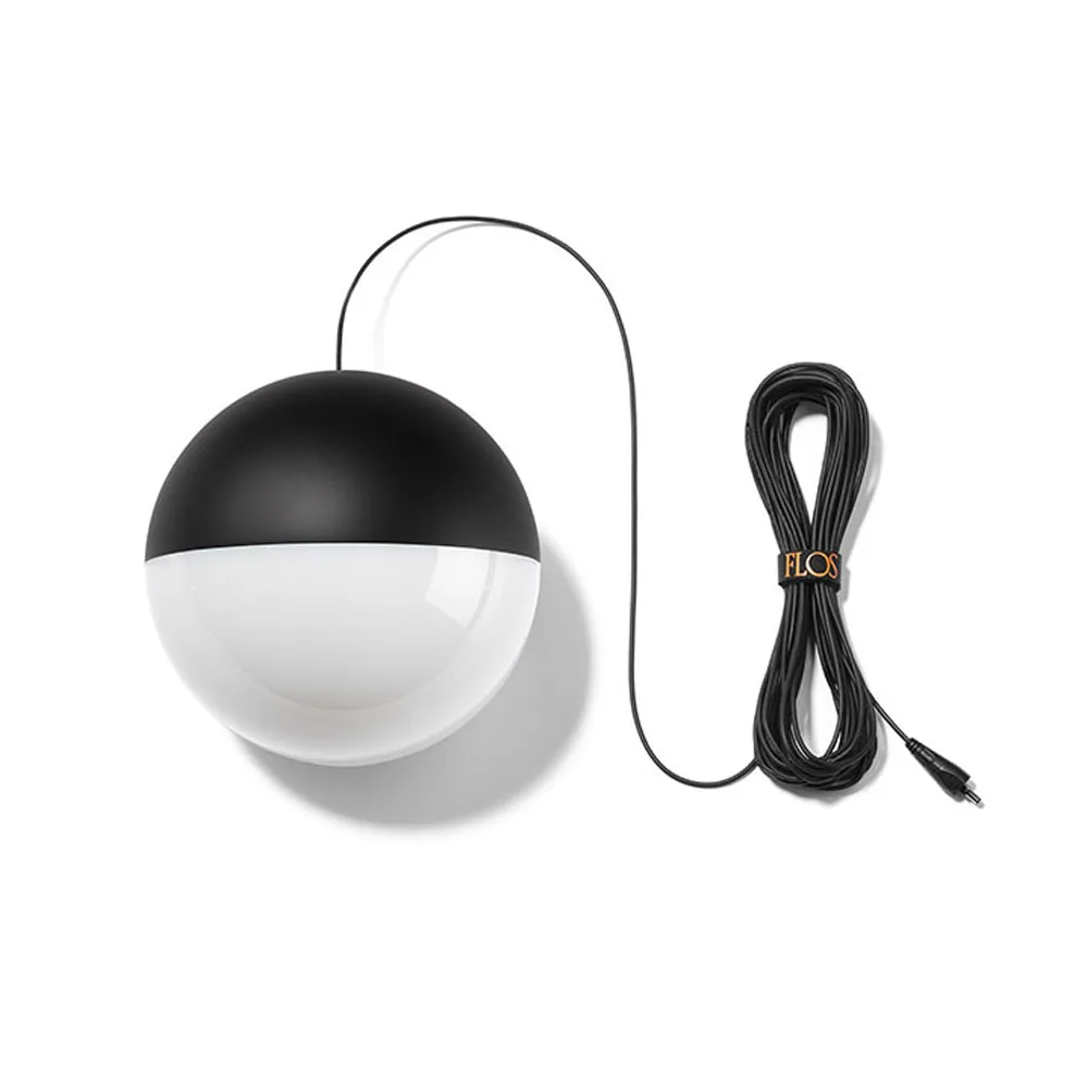 String Light Sphere kattovalaisin, Musta, 12 m johto Flos