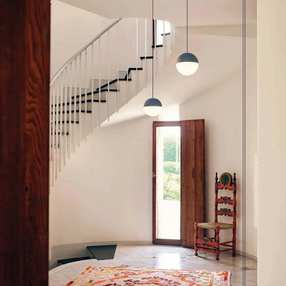 String Light Sphere kattovalaisin, Musta, 22 m johto Flos