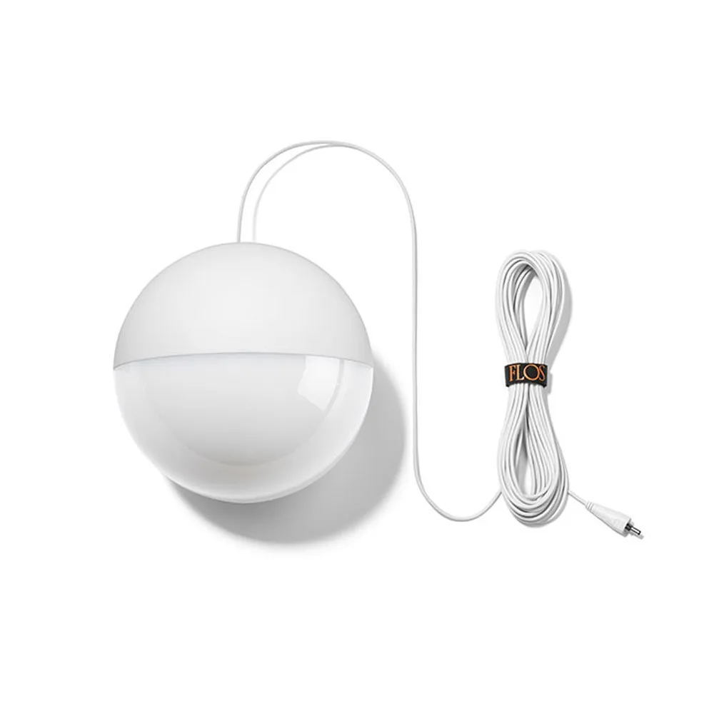 String Light Sphere kattovalaisin, Valkoinen, 12 m johto Flos