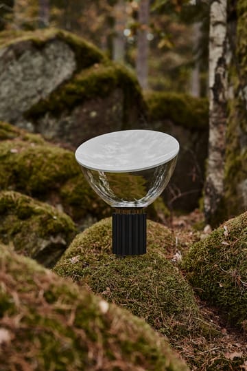 Taccia Small pöytälamppu LED 48,5 cm - Musta lasikupu - Flos