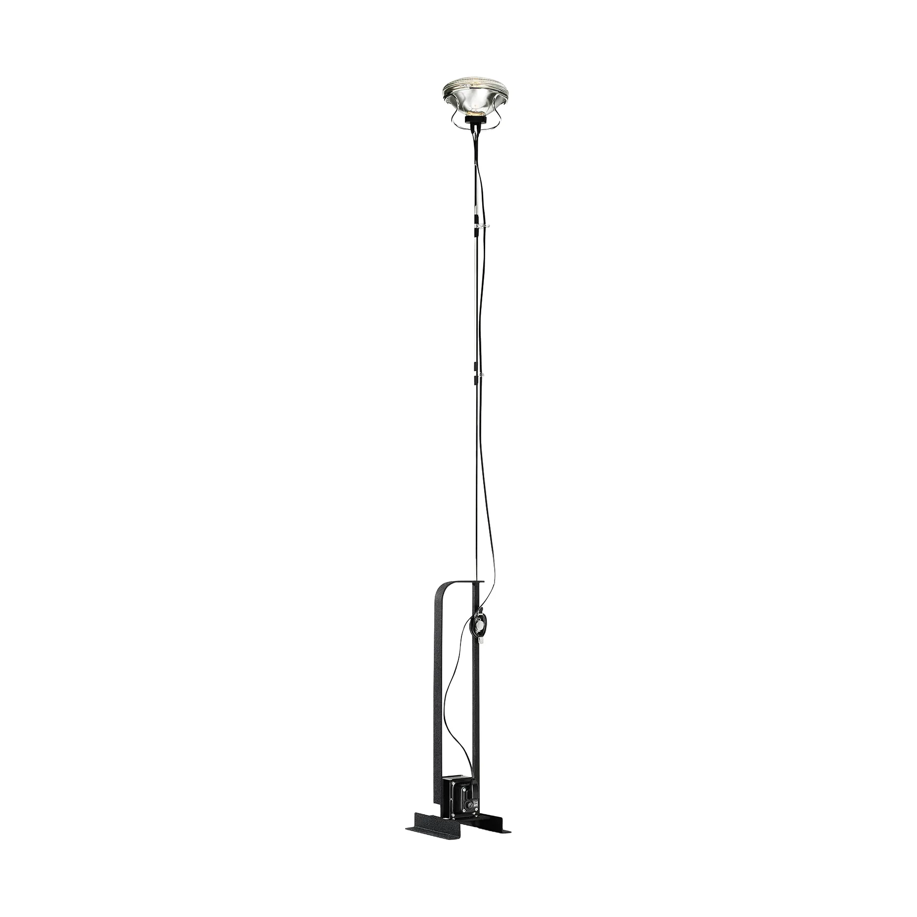 Toio LED-lattiavalaisin – musta (EU),  Flos