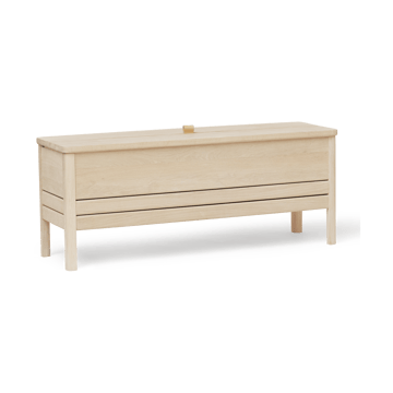 A Line säilytyspenkki 111 cm - Valkoinen tammi - Form & Refine