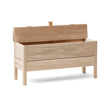 A Line säilytyspenkki 90 cm - Valkoinen tammi - Form & Refine