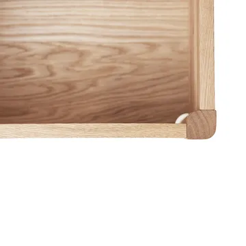 A Line säilytyspenkki 90 cm - Valkoinen tammi - Form & Refine