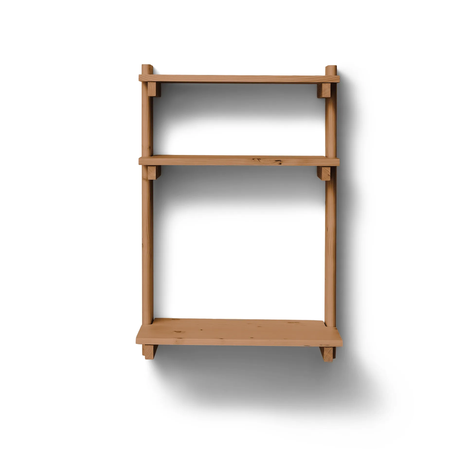 Beam Office Shelf hylly kirjoituspöydällä, Syvänruskea mänty, 60x90,5x40 cm Form & Refine