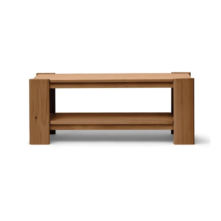 Beam penkki - Tummanruskea mänty, 112x45x33 cm - Form & Refine