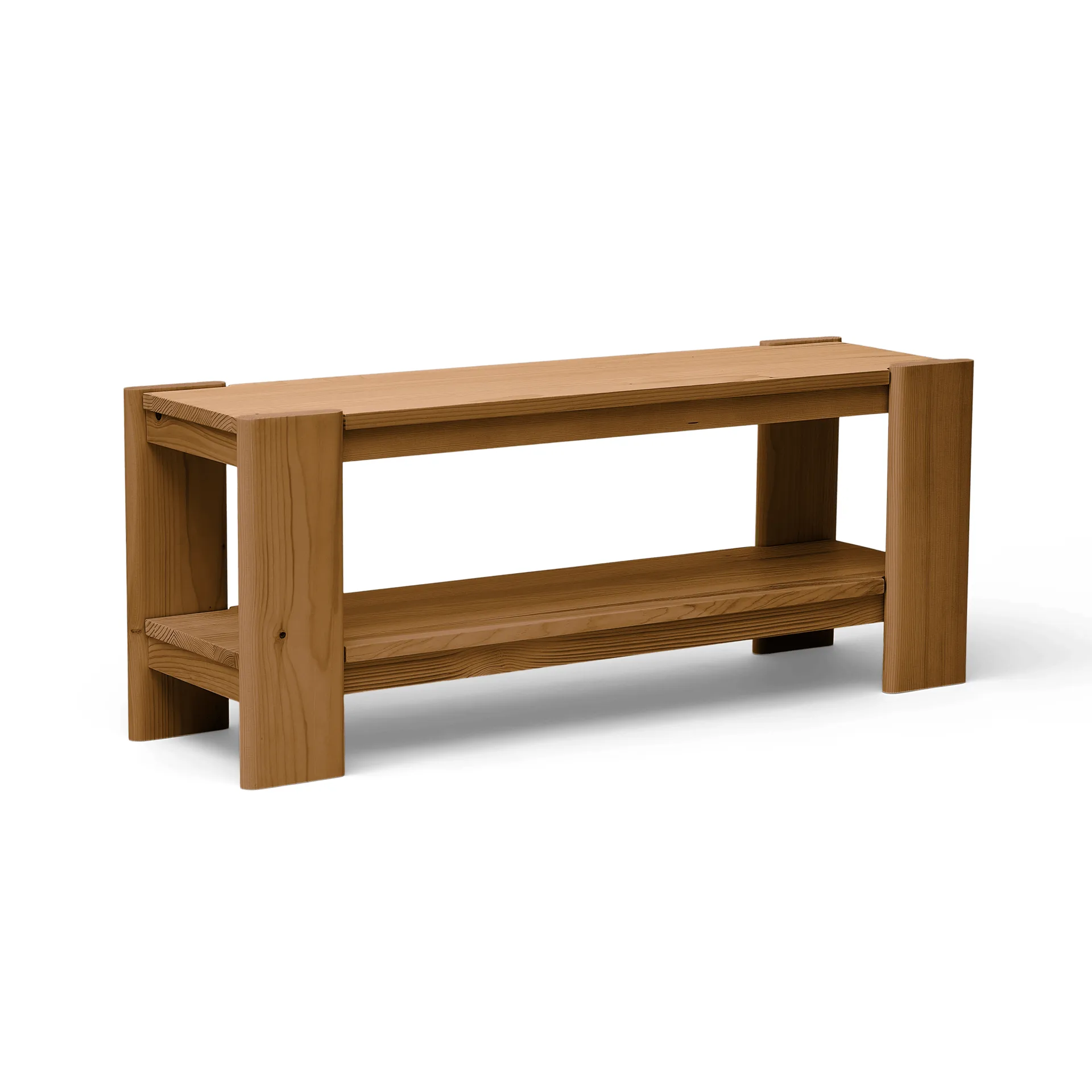 Beam penkki, Tummanruskea mänty, 112x45x33 cm Form & Refine