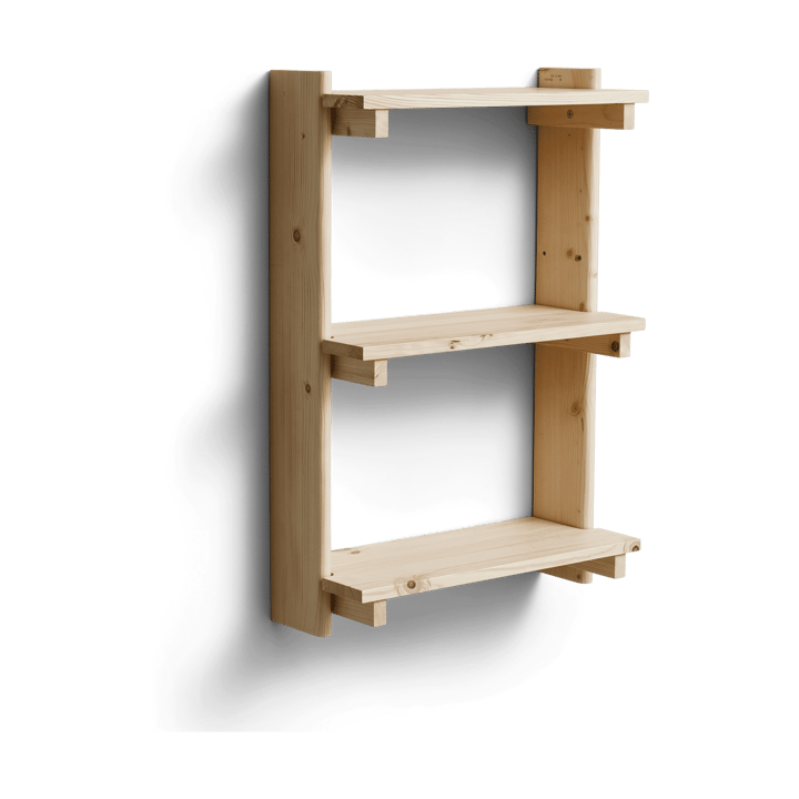 Beam seinähylly 3 hyllyä, Mänty Form & Refine