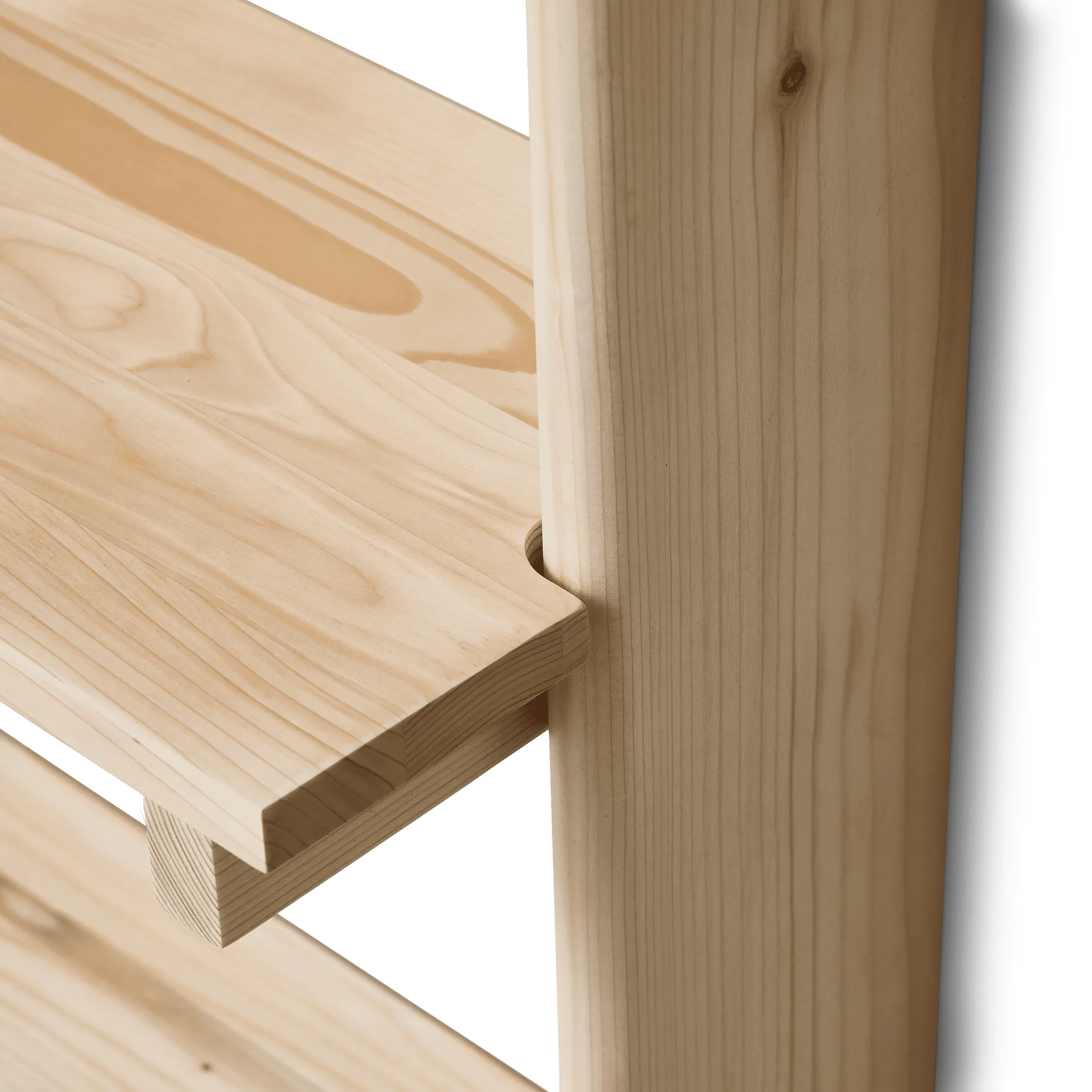 Beam seinähylly 3 hyllyä, Mänty Form & Refine