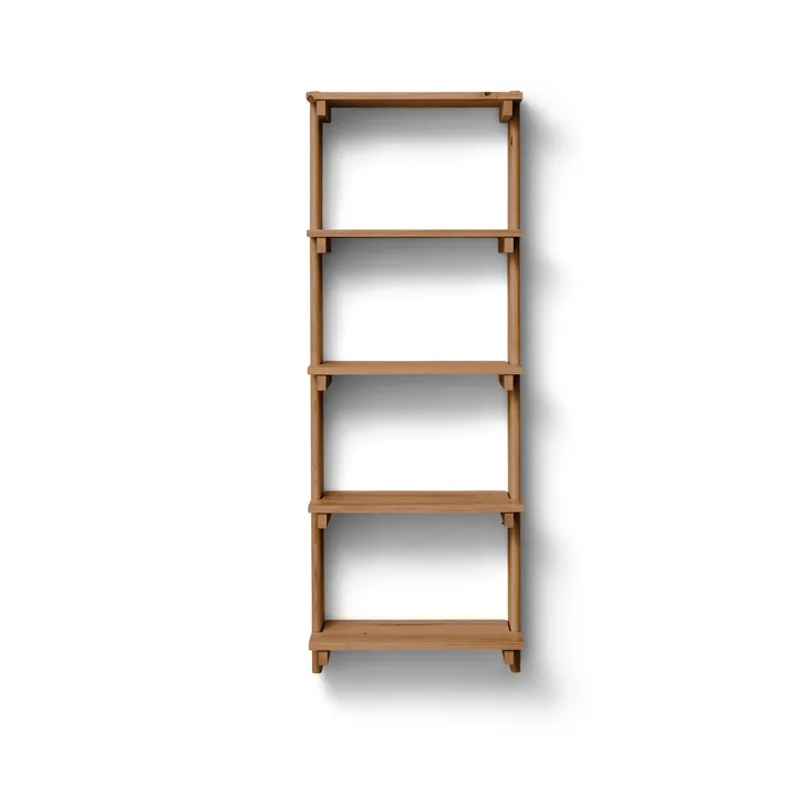 Beam Shelf seinähylly - Tummanruskea mänty, 60x167x25 cm - Form & Refine
