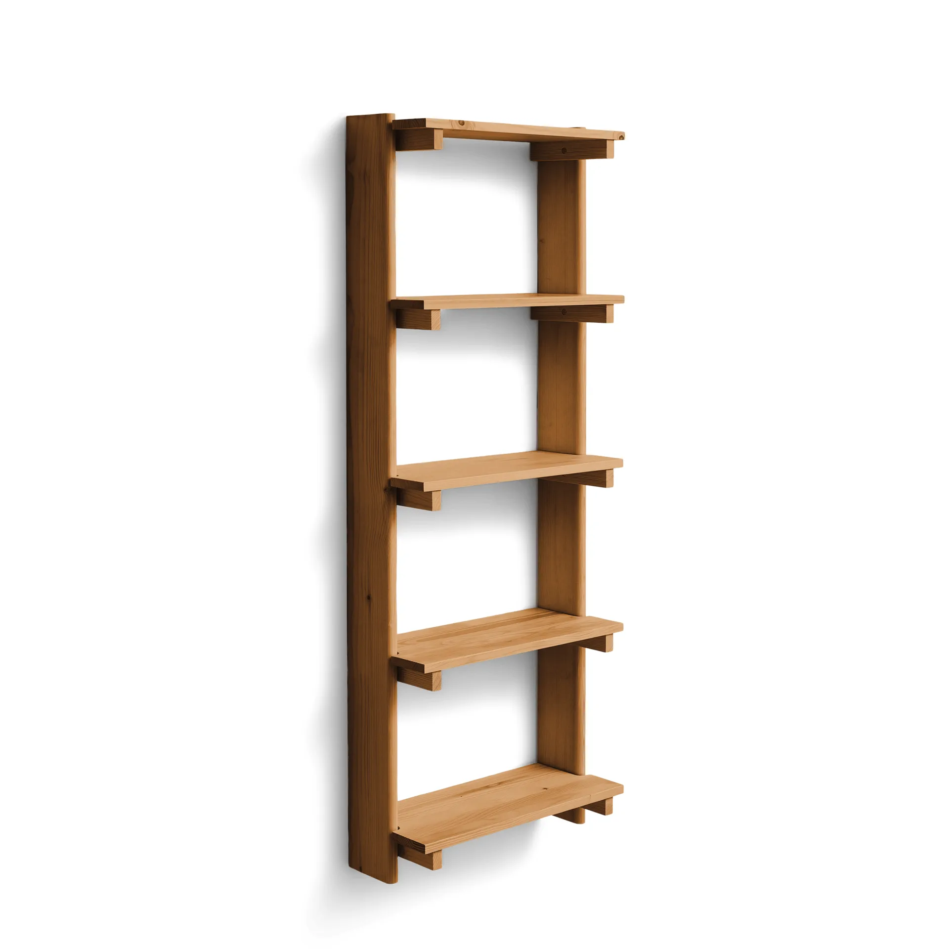 Beam Shelf seinähylly, Tummanruskea mänty, 60x167x25 cm Form & Refine