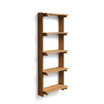 Beam Shelf seinähylly - Tummanruskea mänty, 60x167x25 cm - Form & Refine