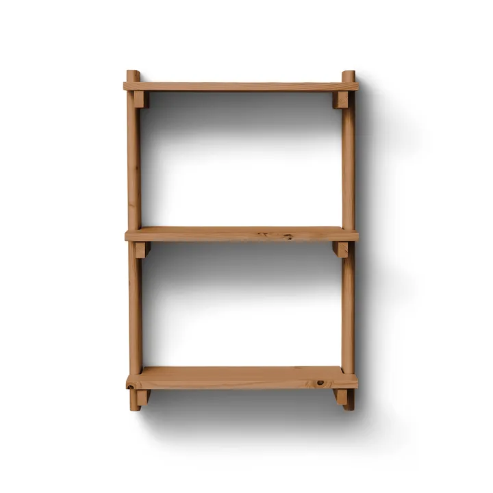 Beam Shelf seinähylly - Tummanruskea mänty, 60x90,5x25 cm - Form & Refine