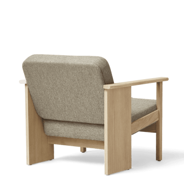 Block-lounge-tuoli - Valkoinen tammi Hallingdal 65-0227 - Form & Refine