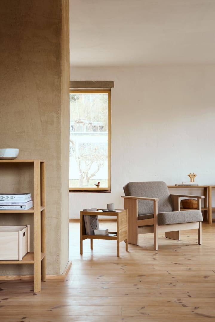 Block-lounge-tuoli, Valkoinen tammi Hallingdal 65-0227 Form & Refine