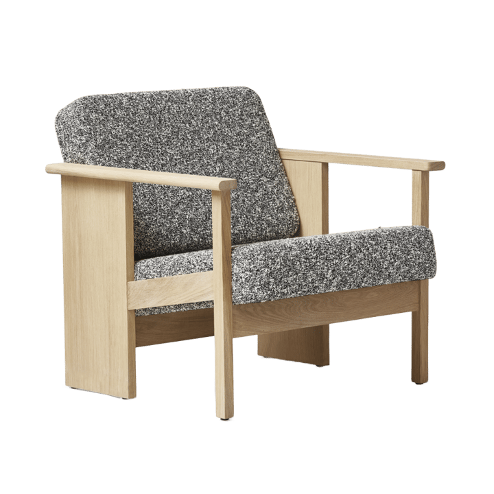 Block-lounge-tuoli - Valkoinen tammi Zero 0004 - Form & Refine
