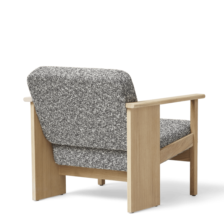 Block-lounge-tuoli, Valkoinen tammi Zero 0004 Form & Refine