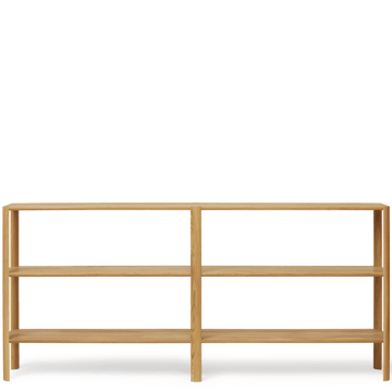 Leaf hylly 3 hyllytasoa 92x200 cm - Tammi - Form & Refine
